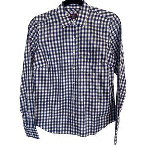 2/$30 NWOT Untuckit Women's 10 Blue & White Checkered Button-Down Shirt